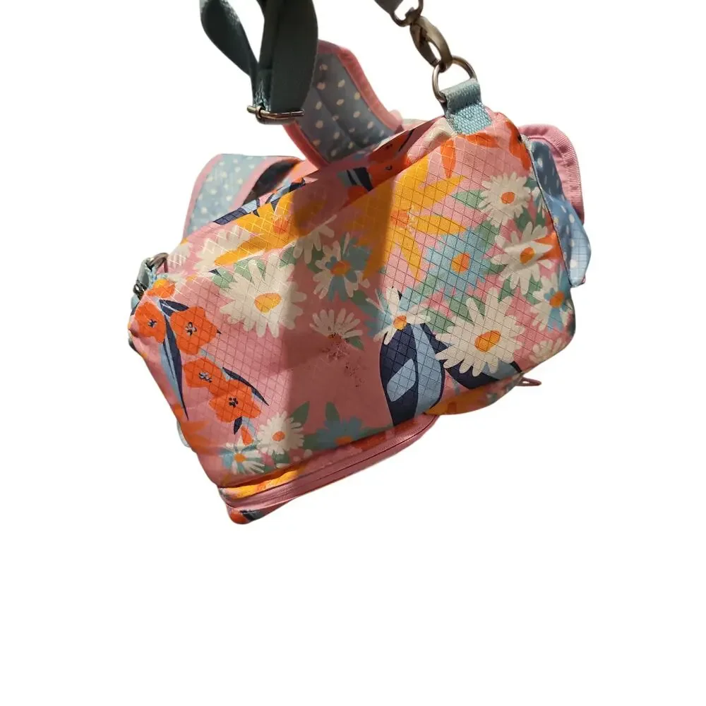Matilda Jane Women’s Everything Packed Cooler Backpack PINK BLUE FLORAL